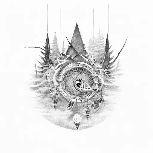 Tree And Dream Catcher