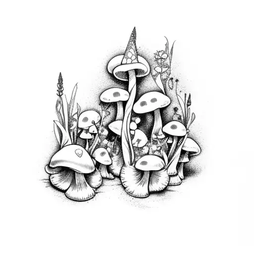 Fairy Mushrooms Gladiolus