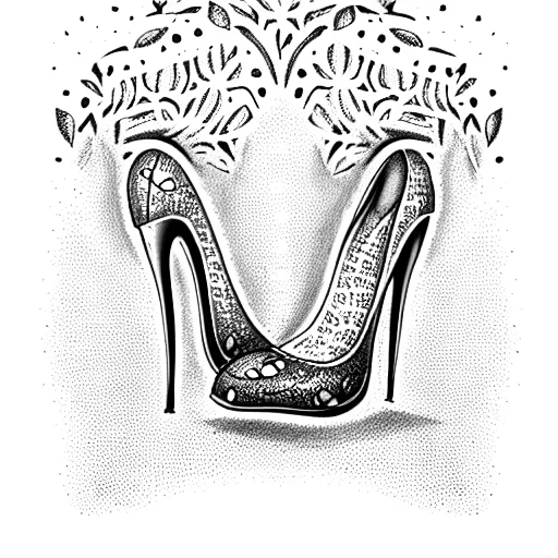 Cinderella Glass Shoes With Tree