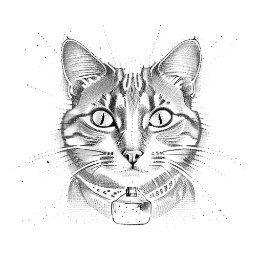 Cat Surrounded By Iconic Symbols From Different Video Games