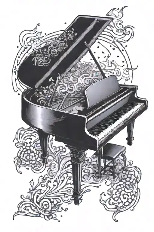 Piano And Fire Rising