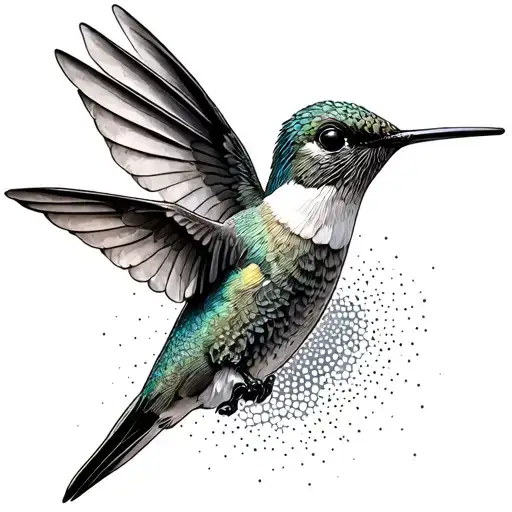 Hummingbird Flying