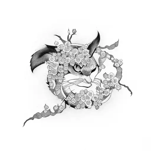 Symbol Of Adoption Decorated With Cherry Blossom