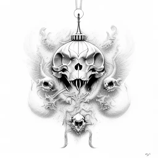 Dragon Skull Ornament