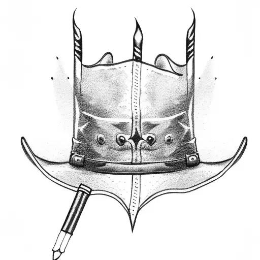 Cowboy Trench Coat With Cigarette