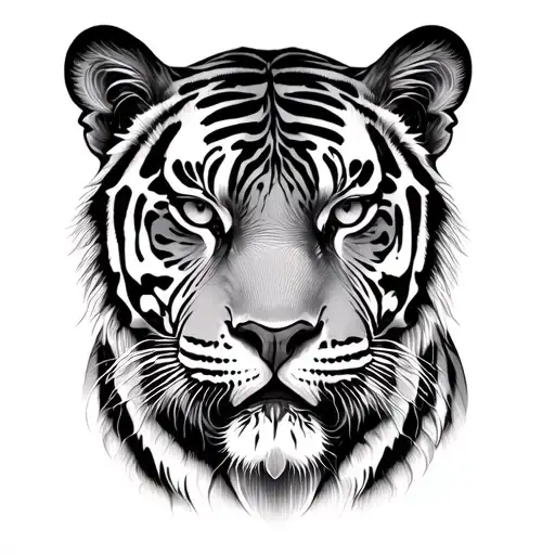 Sak Yant Inspired Tiger