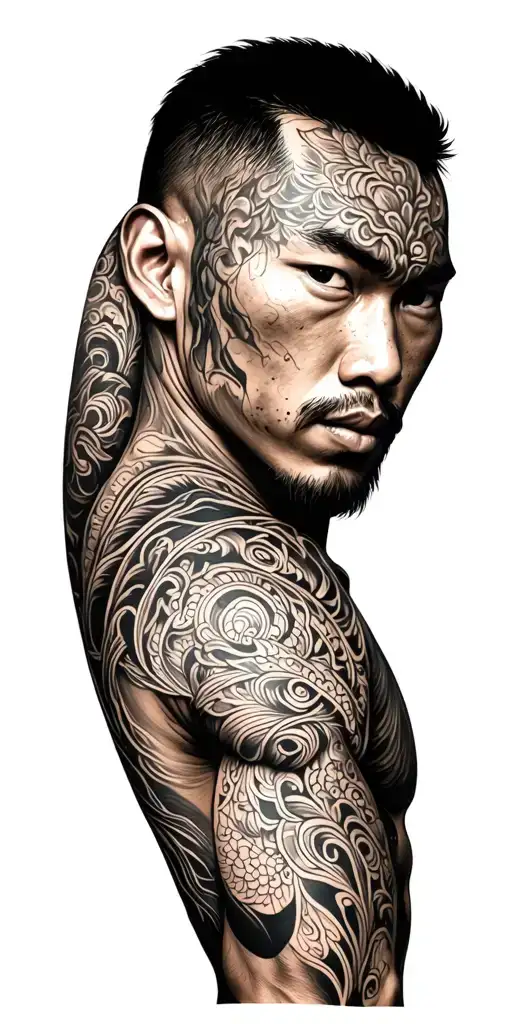 Sak Yant Muay Thai Sleeve