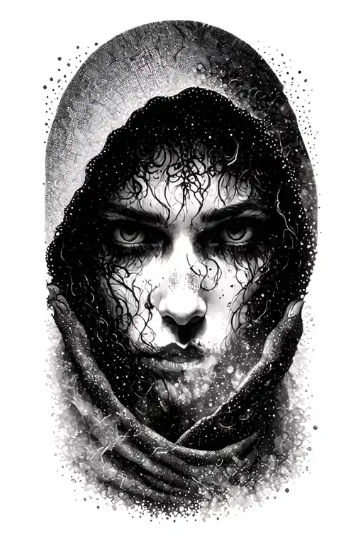 Shadowy Figure Hiding In The Fog