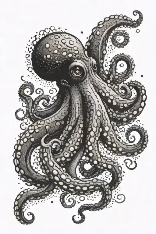 Octopus With Tentacles Around It