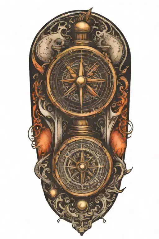 Compass And Hourglass