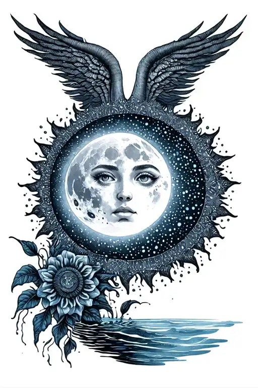 Moon Sun Water Healer Royalty Spiritual Enlightenment Love