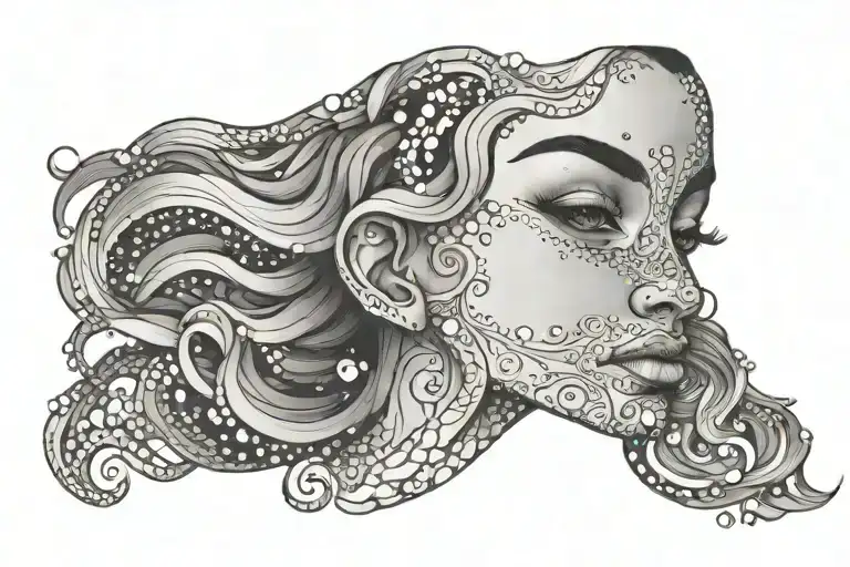 Aquarius Woman Face