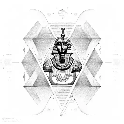 Ancient Egyptian Hieroglyphs Forming A Data Visualization