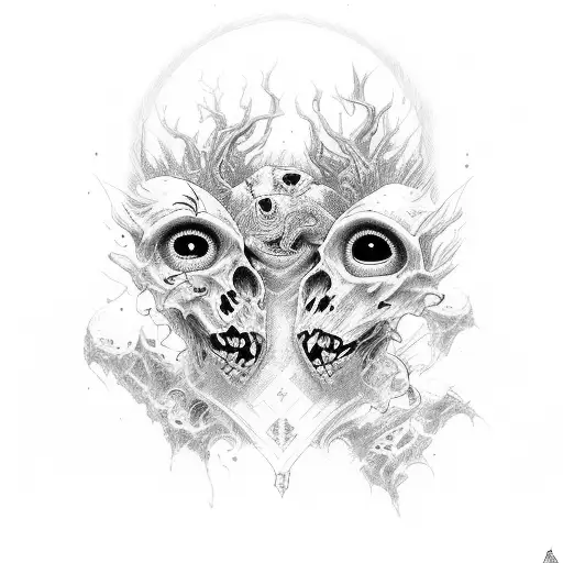 Vampire Eyes With Blood And Rose