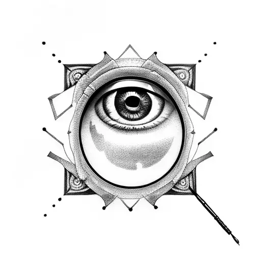 Eye With Semicolon And Headphones