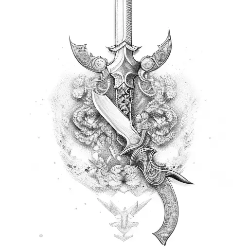 Sword And Cherry Blosom
