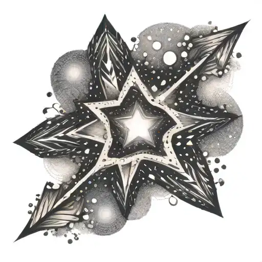 Arrows Pointing To A Star