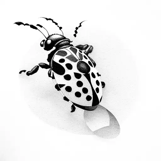 A Warrior Ladybug With A Pruning Shears In Her Hand Cutting Grapes