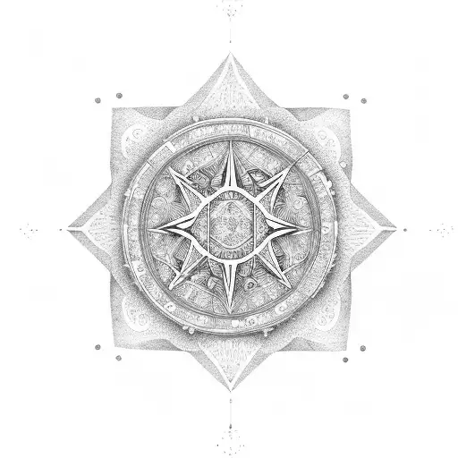 Religious Symbols Merging With Musical Instruments In Outer Space