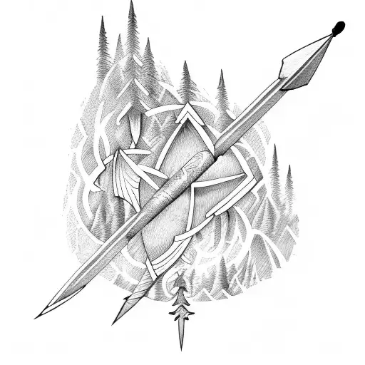 Arrow And Nature Forest