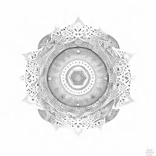 Islamic Tribal Circle With Hole