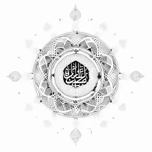 Islamic Tribal Circle With Hole