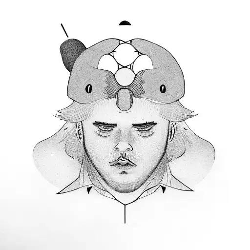 A Plus Size Male That Is Laying Down Across A Broom Stick Flying