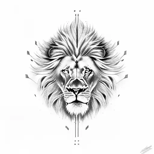 Anonymys Headvwith Lion Aesthetic