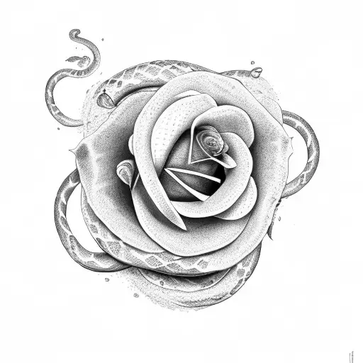 Snake And Rose