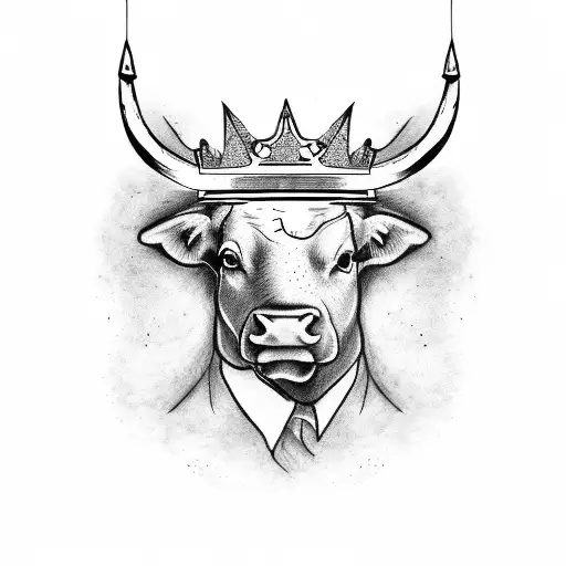 Bull With Crown