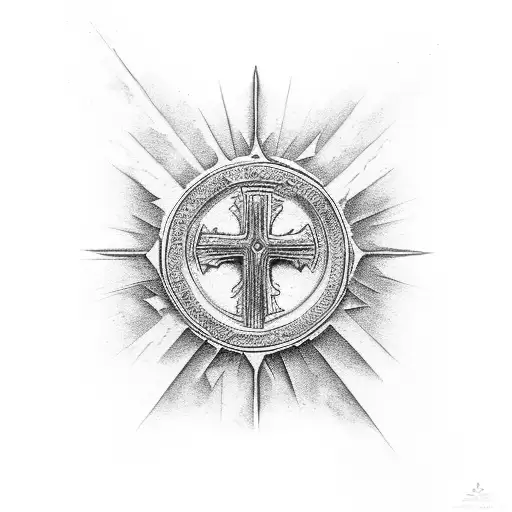 Christian Cross With Spartan