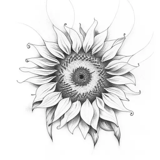 Sunflower With Butterfly