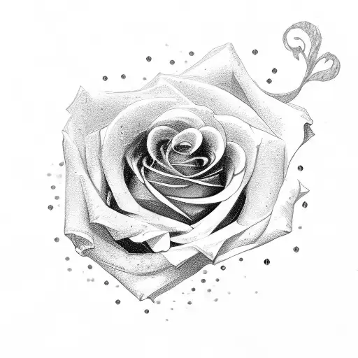 Rose With Letter P