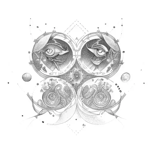 Gemini And Virgo Zodiac Signs Intertwined With Loc Hair