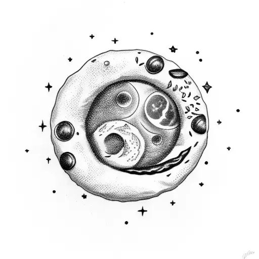 Moon But A Bagel With Everything On It