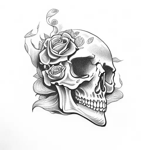 Skull And Roses