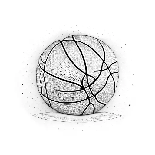 Abstract Basketball Hoop