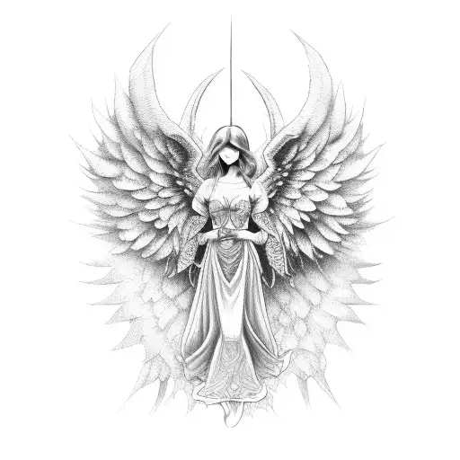 Angel And Demon Wings