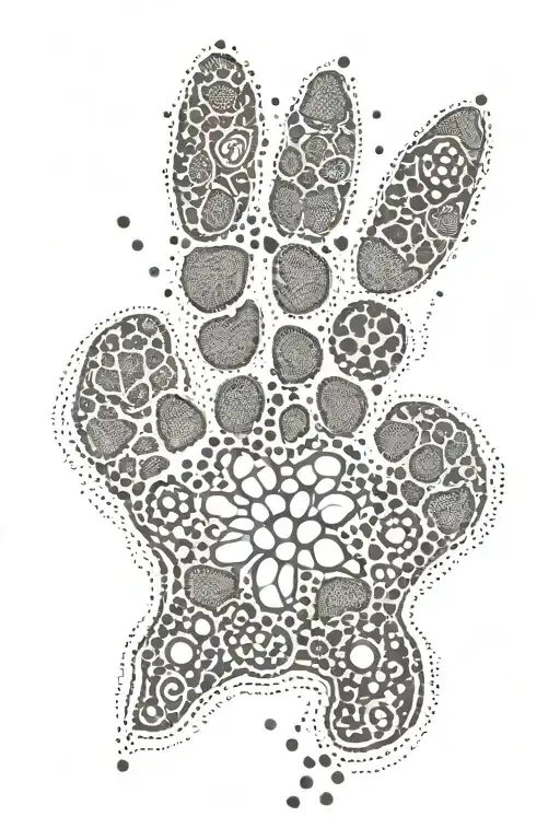 Southern Family Dog Paw Print Inside