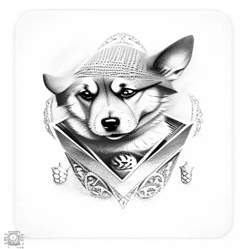 A Dog Playing A Game Of Chess With A Twist Of Fantasy Elements