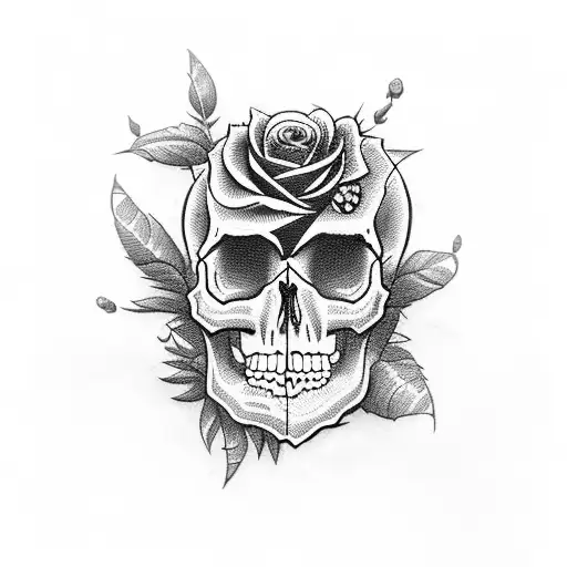 Skull And Roses