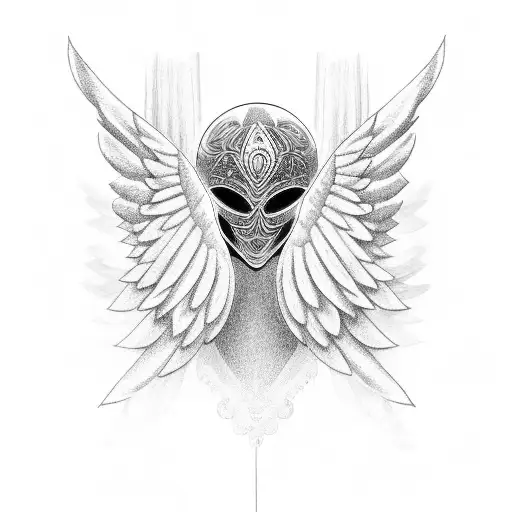 Angel Wings With Halo