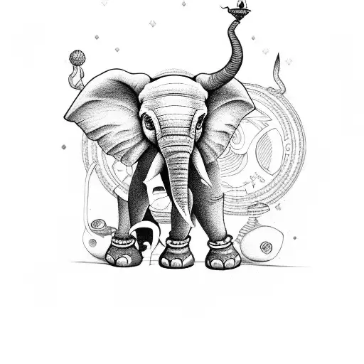 Dumbo Purple Elephant