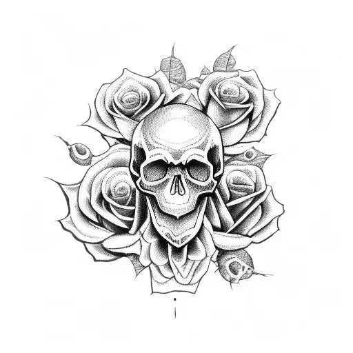 Skull And Roses