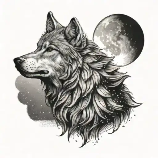 Wolf Howling At The Moon