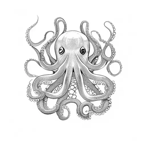 Octopus With Scuba Diver