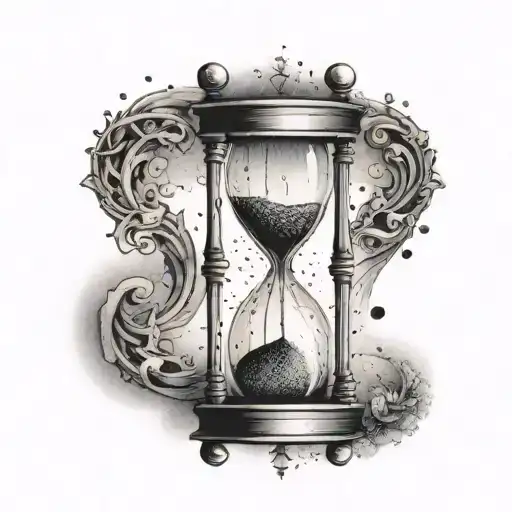 Hourglass And Zodiac Sign Libra