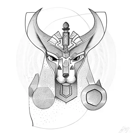 Anubis Playing Chess