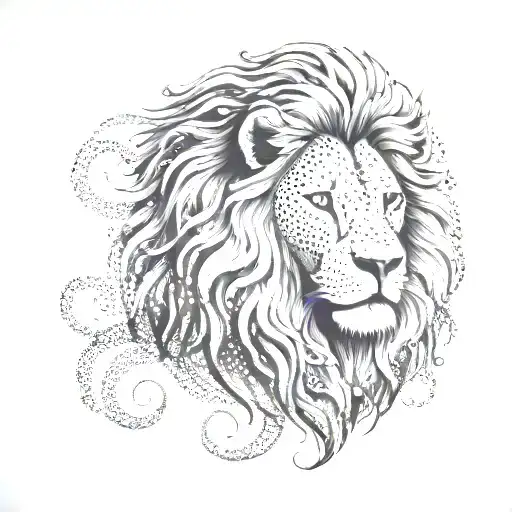 Lion With Infinity Sign