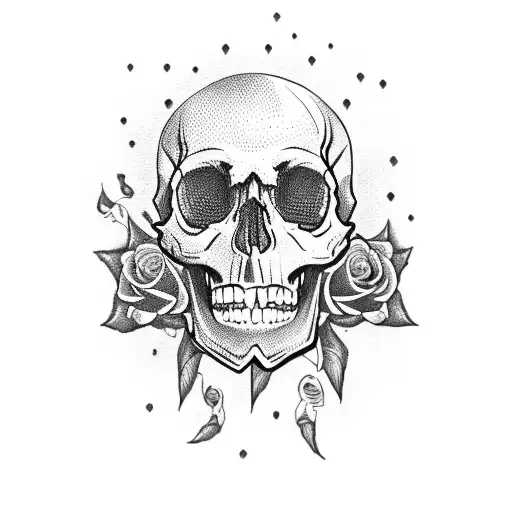 Skull And Roses